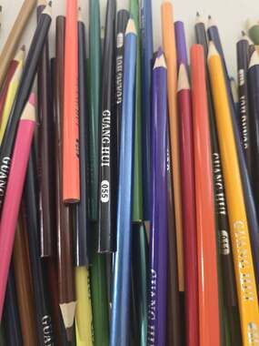 Lot Of 238 Colored Pencils. Used. SARGENT, GUANG HUI, FINE TOUCH